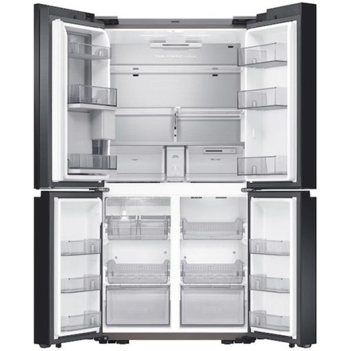 4-Door Black Refrigerator - Image 2
