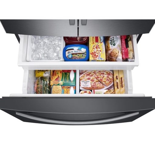 28.2 cu ft French Door Black Stainless Steel Refrigerator - Image 4