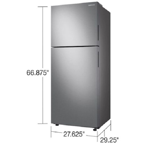15.6 cu ft Top Freezer Stainless Refrigerator - Image 4