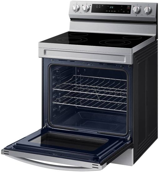 Samsung 6.3 Cu. Ft. Stainless Steel Smart Freestanding Electric Range With Steam Clean - Image 4