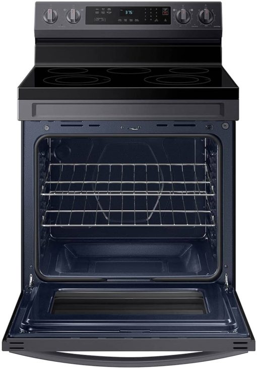 Samsung 6.3 Cu. Ft. Fingerprint Resistant Black Stainless Steel Smart Freestanding Electric Range With Rapid Boil & Self Clean - Image 2