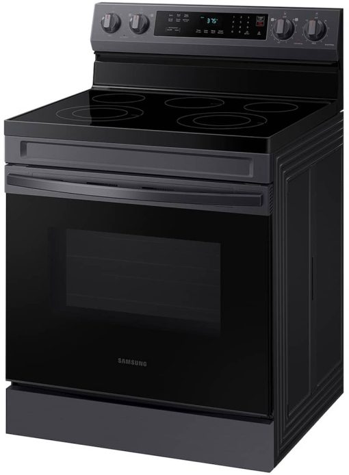 Samsung 6.3 Cu. Ft. Fingerprint Resistant Black Stainless Steel Smart Freestanding Electric Range With Rapid Boil & Self Clean - Image 3