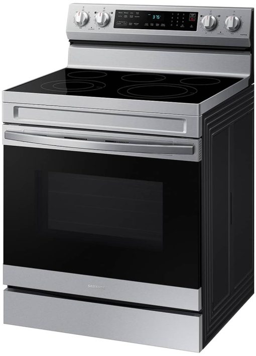 Samsung 6.3 Cu. Ft. Fingerprint Resistant Stainless Steel Smart Freestanding Electric Range With No-Preheat Air Fry & Convection - Image 3