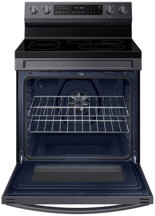Samsung 6.3 Cu. Ft. Fingerprint Resistant Black Stainless Steel Smart Freestanding Electric Range With No-Preheat Air Fry, Convection+ & Griddle - Image 2