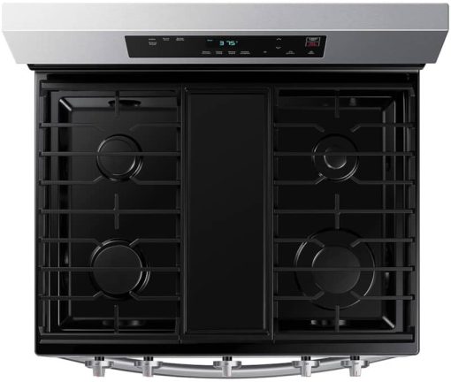 Samsung 6 Cu. Ft. Stainless Steel Smart Freestanding Gas Range With Integrated Griddle - Image 6