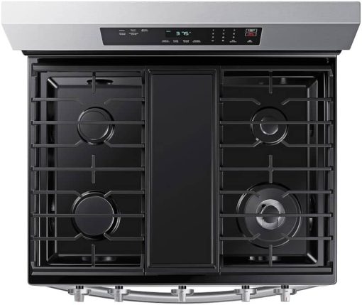 Samsung 6 Cu. Ft. Stainless Steel Smart Freestanding Gas Range With 18K BTU Dual Ring Power Burner And Self Clean - Image 8