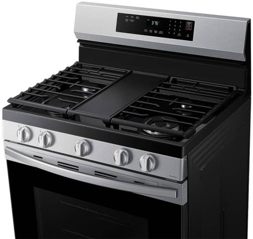 Samsung 6 Cu. Ft. Stainless Steel Smart Freestanding Gas Range With 18K BTU Dual Ring Power Burner And Self Clean - Image 5