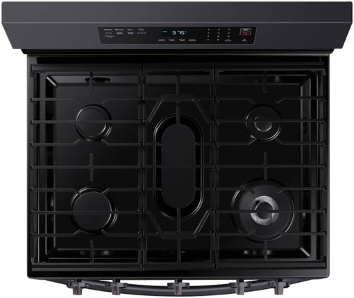 Samsung 6 Cu. Ft. Fingerprint Resistant Black Stainless Steel Smart Freestanding Gas Range With No-Preheat Air Fry & Convection - Image 8