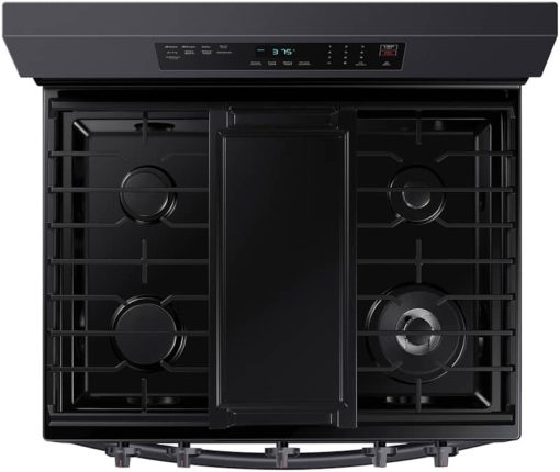 Samsung 6 Cu. Ft. Fingerprint Resistant Black Stainless Steel Smart Freestanding Gas Range With No-Preheat Air Fry & Convection - Image 7
