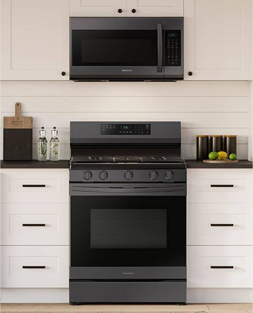 Samsung 6 Cu. Ft. Fingerprint Resistant Black Stainless Steel Smart Freestanding Gas Range With No-Preheat Air Fry & Convection - Image 9