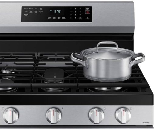 Samsung 6 Cu. Ft. Fingerprint Resistant Stainless Steel Smart Freestanding Gas Range With No-Preheat Air Fry & Convection - Image 5