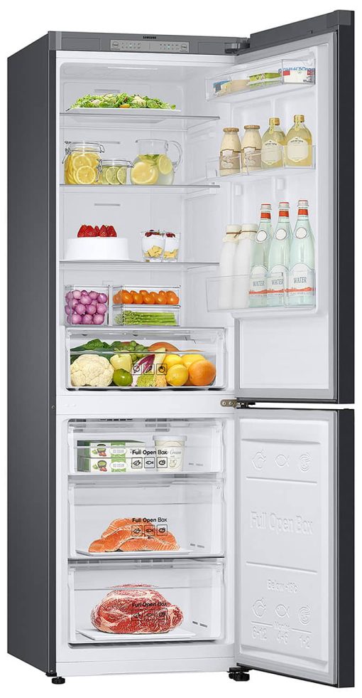 Samsung 12 Cu. Ft. BESPOKE White Glass Bottom Freezer Refrigerator With Customizable Colors & Flexible Design - Image 4