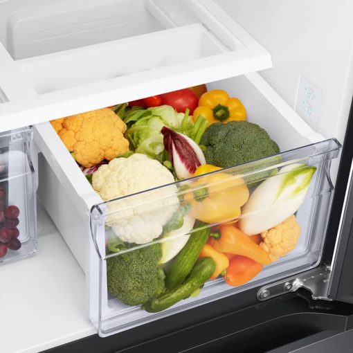Samsung 18 Cu. Ft. Fingerprint Resistant Black Stainless Steel Smart Counter Depth 3-Door French Door Refrigerator - Image 11