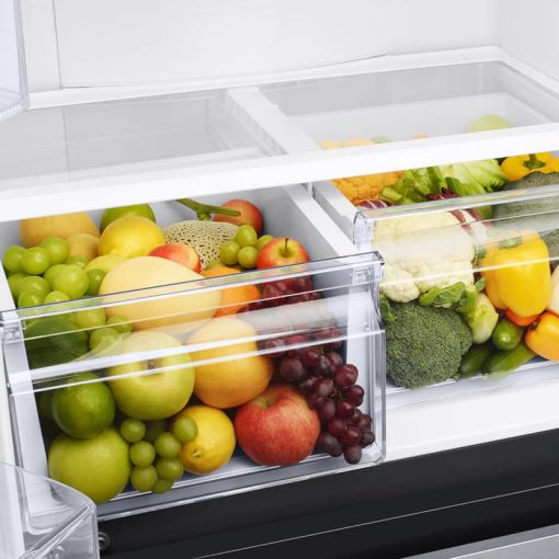 Samsung 18 Cu. Ft. Fingerprint Resistant Black Stainless Steel Smart Counter Depth 3-Door French Door Refrigerator - Image 12