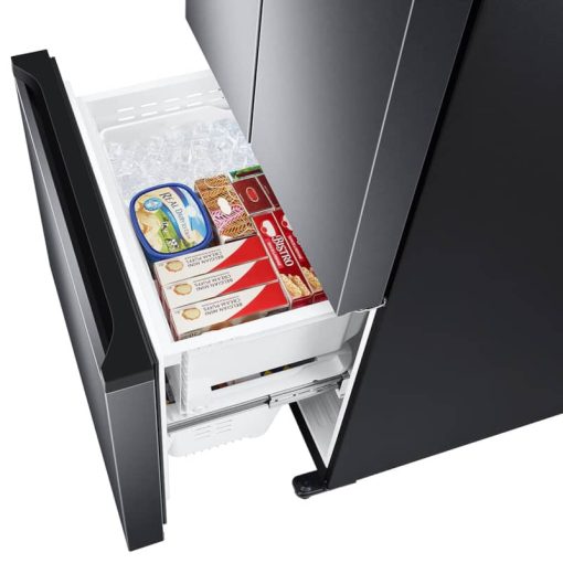 Samsung 18 Cu. Ft. Fingerprint Resistant Black Stainless Steel Smart Counter Depth 3-Door French Door Refrigerator - Image 7