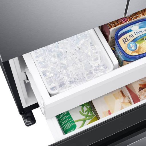 Samsung 18 Cu. Ft. Fingerprint Resistant Black Stainless Steel Smart Counter Depth 3-Door French Door Refrigerator - Image 10