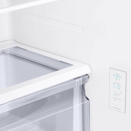 Samsung 18 Cu. Ft. Fingerprint Resistant White Smart Counter Depth 3-Door French Door Refrigerator - Image 13