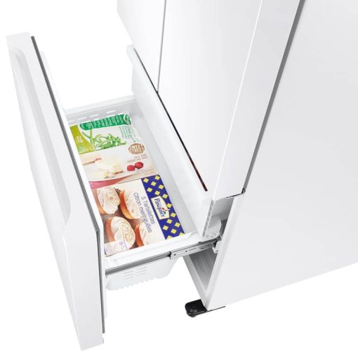 Samsung 18 Cu. Ft. Fingerprint Resistant White Smart Counter Depth 3-Door French Door Refrigerator - Image 10