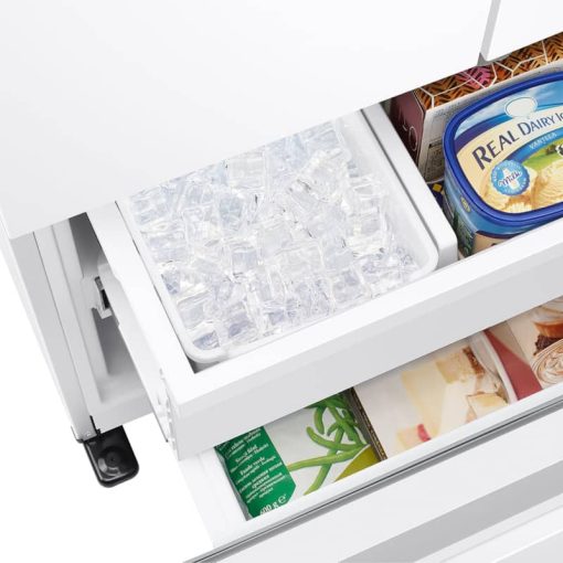 Samsung 18 Cu. Ft. Fingerprint Resistant White Smart Counter Depth 3-Door French Door Refrigerator - Image 12