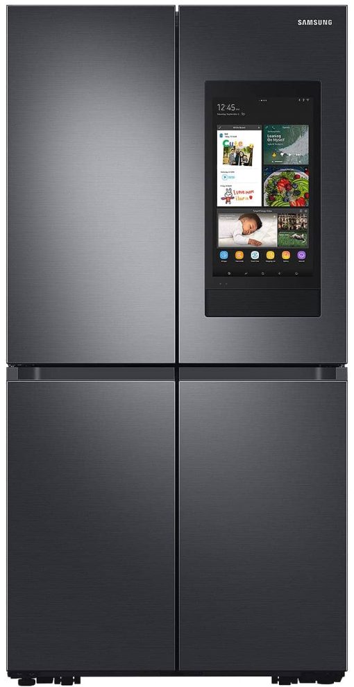 Samsung ADA 22.5 Cu. Ft. Fingerprint Resistant Black Stainless Steel Smart Counter Depth 4-Door Flex Refrigerator Featuring Family Hub With Beverage Center And Dual Ice Maker