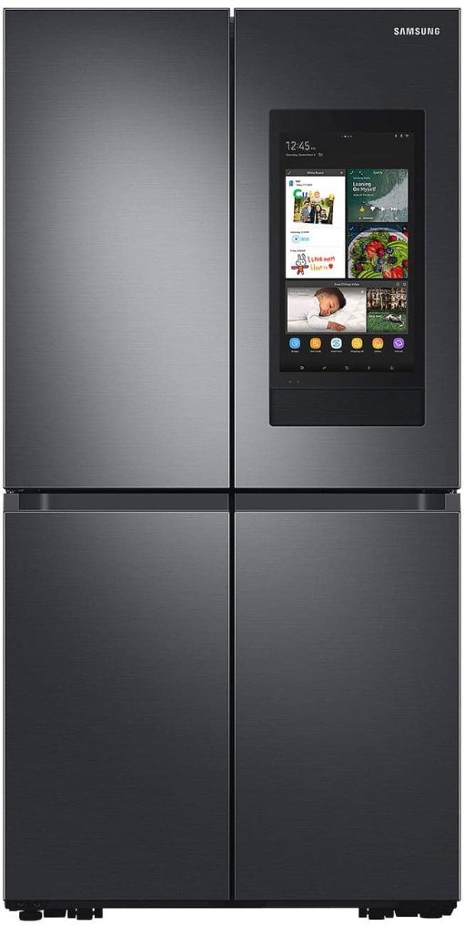 Samsung ADA 28.6 Cu. Ft. Fingerprint Resistant Black Stainless Steel Smart 4Door Flex Refrigerator Featuring Family Hub With Beverage Center And Dual Ice Maker -