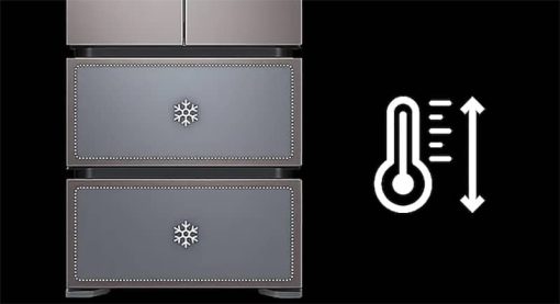 Samsung 17.3 Cu. Ft. Platinum Bronze Smart Kimchi & Specialty 4-Door French Door Refrigerator - Image 13