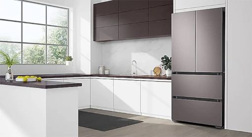 Samsung 17.3 Cu. Ft. Platinum Bronze Smart Kimchi & Specialty 4-Door French Door Refrigerator - Image 12