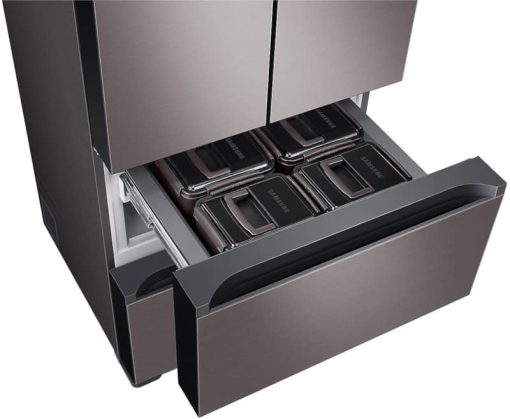 Samsung 17.3 Cu. Ft. Platinum Bronze Smart Kimchi & Specialty 4-Door French Door Refrigerator - Image 8