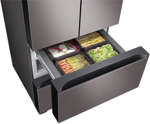 Samsung 17.3 Cu. Ft. Platinum Bronze Smart Kimchi & Specialty 4-Door French Door Refrigerator - Image 7