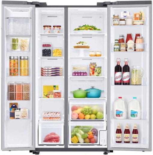 Samsung ADA 22.6 Cu. Ft. Fingerprint Resistant Stainless Steel Smart Counter Depth Side-By-Side Refrigerator - Image 2