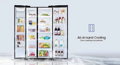 Samsung ADA 22.6 Cu. Ft. Fingerprint Resistant Black Stainless Steel Smart Counter Depth Side-By-Side Refrigerator - Image 13