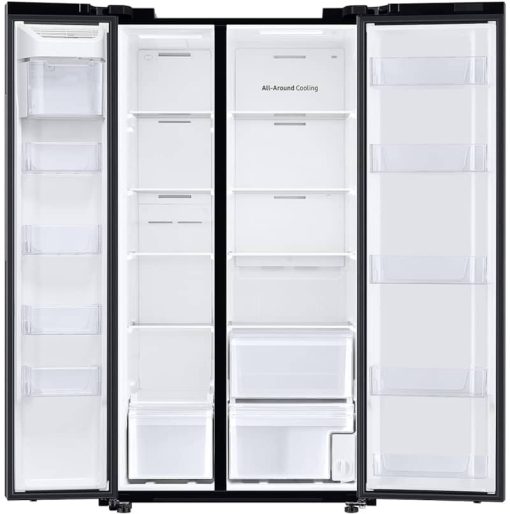 Samsung ADA 22.6 Cu. Ft. Fingerprint Resistant Black Stainless Steel Smart Counter Depth Side-By-Side Refrigerator - Image 3