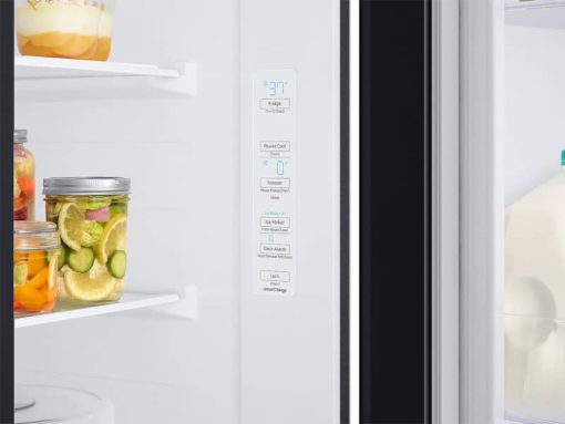 Samsung ADA 28 Cu. Ft. Fingerprint Resistant Black Stainless Steel Smart Side-By-Side Refrigerator With Large Capacity - Image 7