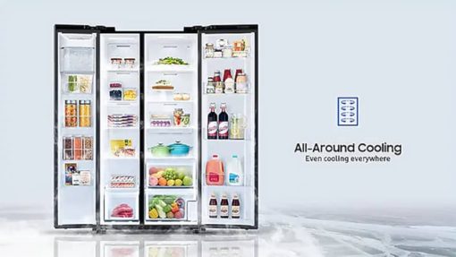 Samsung ADA 28 Cu. Ft. Fingerprint Resistant Black Stainless Steel Smart Side-By-Side Refrigerator With Large Capacity - Image 14