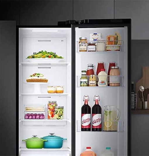Samsung ADA 28 Cu. Ft. Fingerprint Resistant Black Stainless Steel Smart Side-By-Side Refrigerator With Large Capacity - Image 15