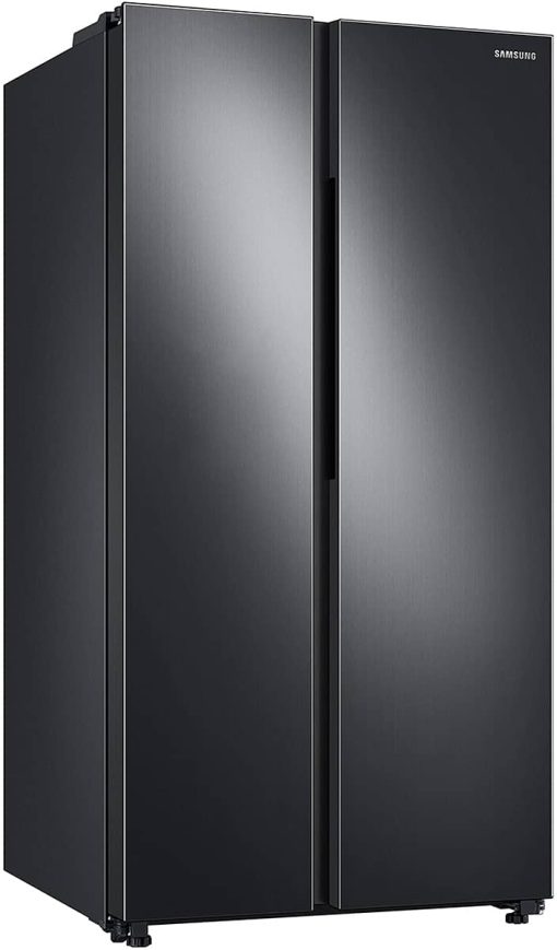 Samsung ADA 28 Cu. Ft. Fingerprint Resistant Black Stainless Steel Smart Side-By-Side Refrigerator With Large Capacity - Image 3