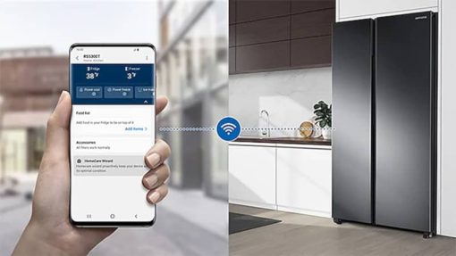 Samsung ADA 28 Cu. Ft. Fingerprint Resistant Black Stainless Steel Smart Side-By-Side Refrigerator With Large Capacity - Image 12