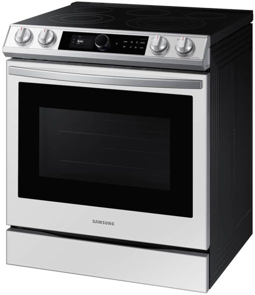 Samsung ADA 6 Cu. Ft. White Glass BESPOKE Smart Slide-In Electric Range With Smart Dial, Air Fry & Wi-Fi - Image 5