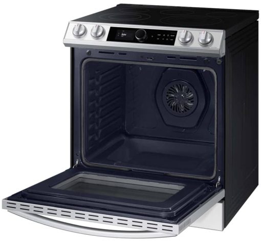 Samsung ADA 6 Cu. Ft. White Glass BESPOKE Smart Slide-In Electric Range With Smart Dial, Air Fry & Wi-Fi - Image 4