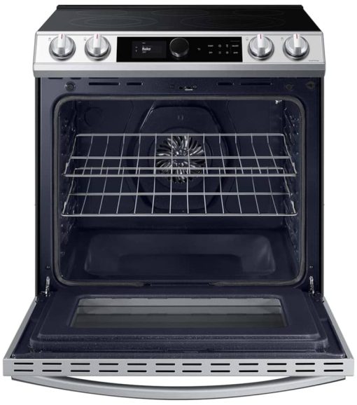 Samsung ADA 6 Cu. Ft. White Glass BESPOKE Smart Slide-In Electric Range With Smart Dial, Air Fry & Wi-Fi - Image 2