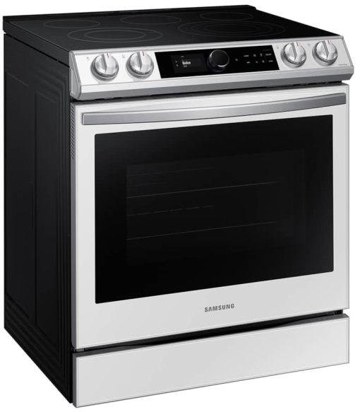 Samsung ADA 6 Cu. Ft. White Glass BESPOKE Smart Slide-In Electric Range With Smart Dial, Air Fry & Wi-Fi - Image 6