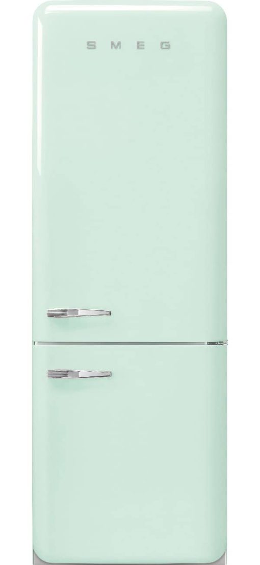 Smeg 50's Retro Style Aesthetic 18 Cu. Ft. Pastel Green Right-Hinge Bottom Freezer Refrigerator With Manual Ice Maker