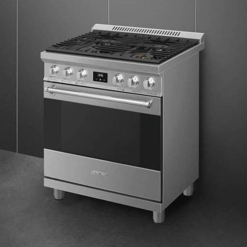 Smeg Professional 30" Stainless Steel Gas Range - Image 4