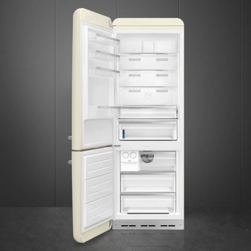 Smeg 50's Retro Style Aesthetic 18 Cu. Ft. Cream Left-Hinge Bottom Freezer Refrigerator With Manual Ice Maker - Image 2