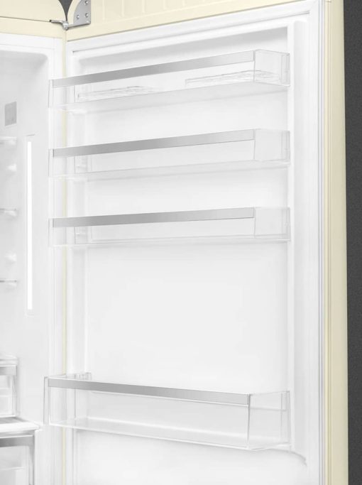 Smeg 50's Retro Style Aesthetic 18 Cu. Ft. Cream Right-Hinge Bottom Freezer Refrigerator With Manual Ice Maker - Image 8