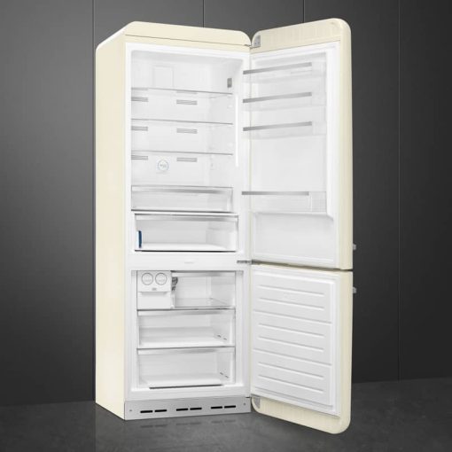 Smeg 50's Retro Style Aesthetic 18 Cu. Ft. Cream Right-Hinge Bottom Freezer Refrigerator With Manual Ice Maker - Image 3