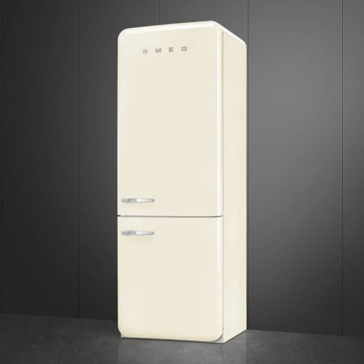 Smeg 50's Retro Style Aesthetic 18 Cu. Ft. Cream Right-Hinge Bottom Freezer Refrigerator With Manual Ice Maker - Image 5