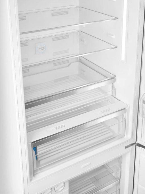 Smeg 50's Retro Style Aesthetic 18 Cu. Ft. White Right-Hinge Bottom Freezer Refrigerator With Manual Ice Maker - Image 6