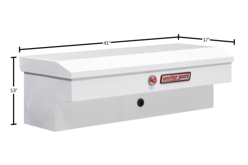 Weather Guard 41" Lo-Side Truck Tool Box Steel White - Image 5