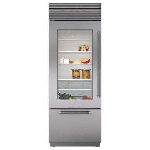 17.3 cu ft Bottom Freezer Stainless Refrigerator
